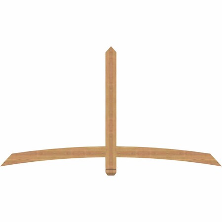 Ekena Millwork Bellingham Timber Gable Bracket, Western Red Cedar, 72"W x 39"H x 1 1/2"D x 3 1/2"F, 13/12 Pitch GBW072X39X0204BEL00SWR